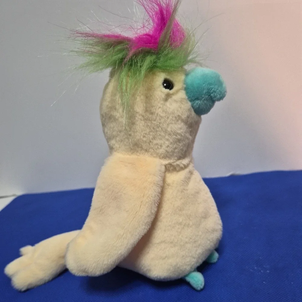 Ty Beanie Baby - POMPOM Cockatoo Bird No paper tags